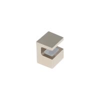 Полкодержатель Lens для стекла 5-6мм, под шуруп, отделка никель фото