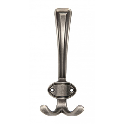 Крючок трехрожковый, чернёный старинный цинк фото