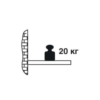 Менсолодержатель скрытый, L=145мм, d=14мм, с регулировкой фото