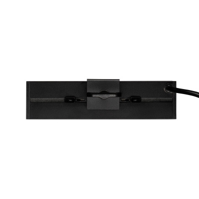 Блок розеток LE4 на струбцине, 2 секции, 2 USB + 1 type C, беспроводная зарядка, чёрный фото