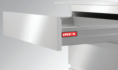 Ящик Irex Box 450мм H=70мм без рейлингов Samsung, серый металик фото